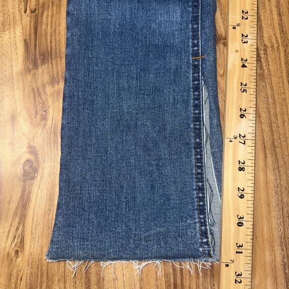 Vanilla Star Womens Blue Split Hem Denim High-Waisted Jeans Juniors 1/25 NEW NWT - Picture 6 of 6